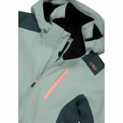 Damen-Skijacke aus 4-Way-Stretchgewebe mit abnehmbarer Kapuze