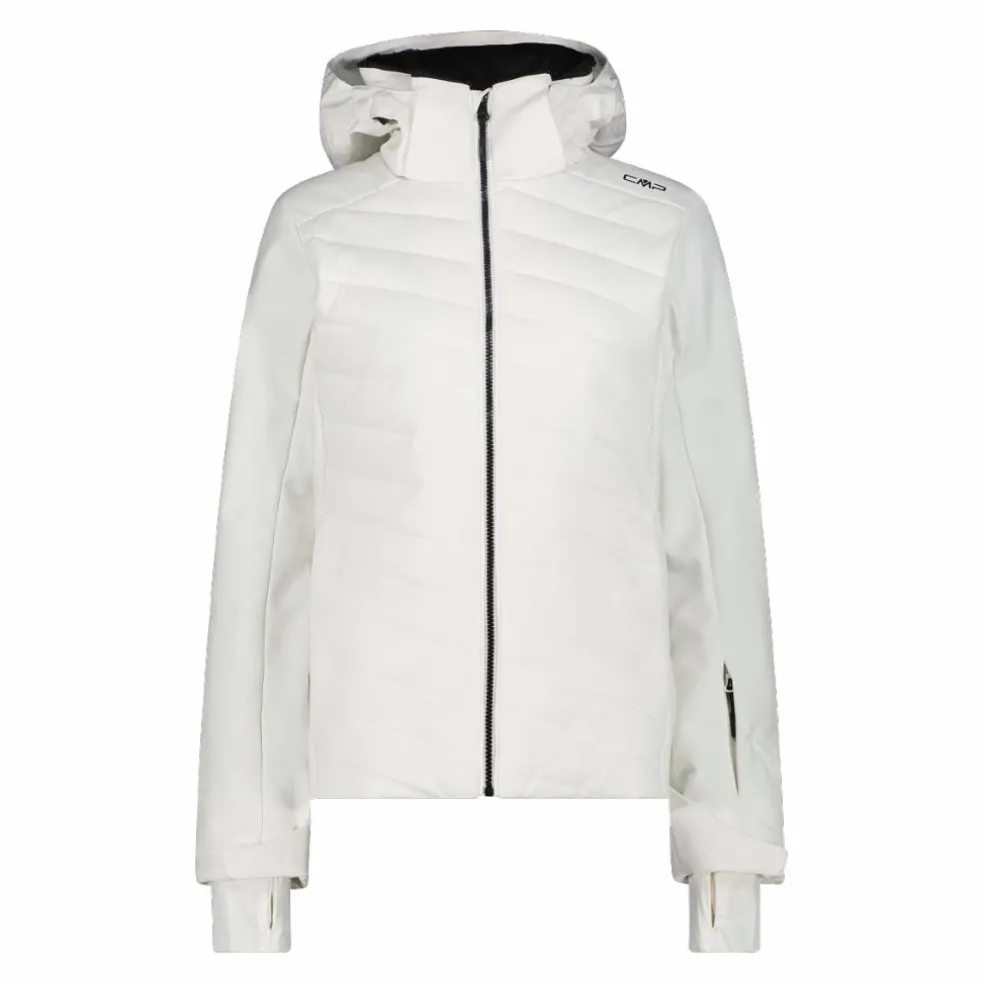 Damen-Skijacke mit diagonalen Steppnähten