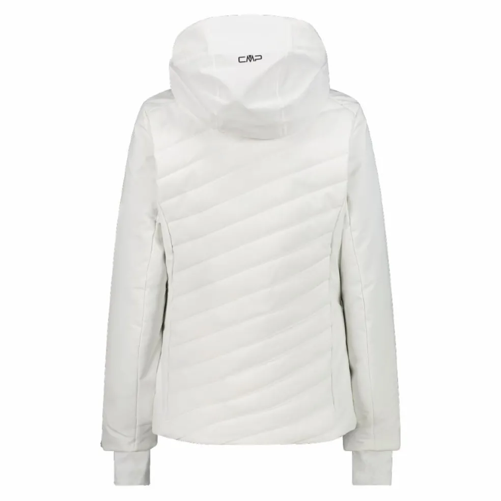 Damen-Skijacke mit diagonalen Steppnähten