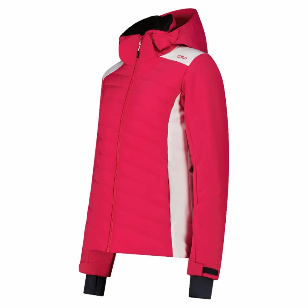 Damen-Skijacke mit diagonalen Steppnähten