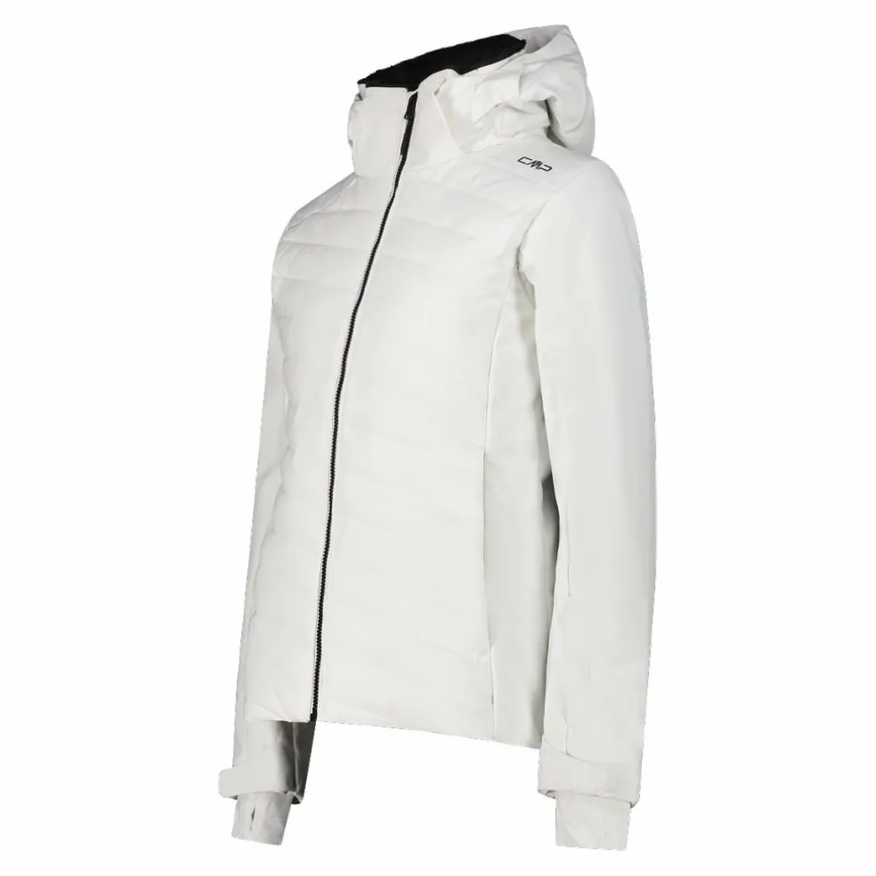 Damen-Skijacke mit diagonalen Steppnähten