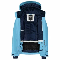 Damen-Skijacke mit diagonalen Steppnähten