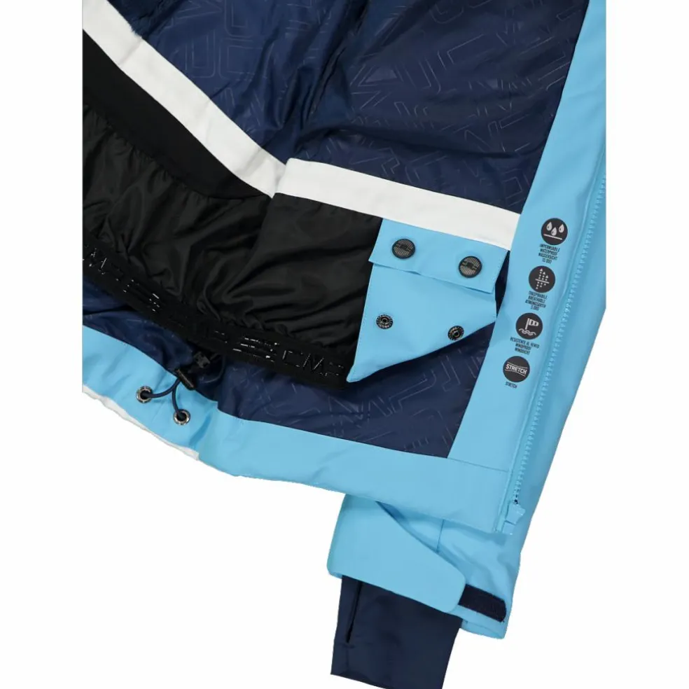 Damen-Skijacke mit diagonalen Steppnähten