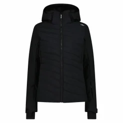 Damen-Skijacke mit diagonalen Steppnähten