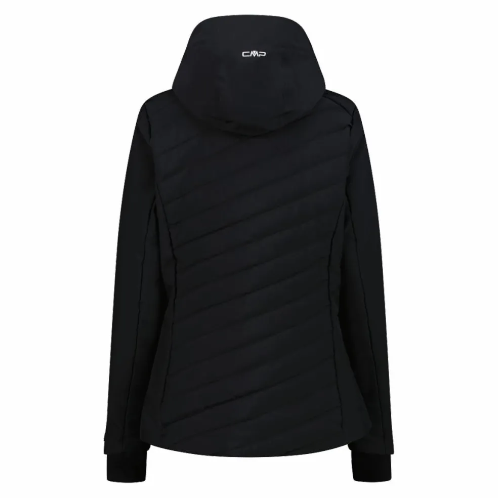 Damen-Skijacke mit diagonalen Steppnähten