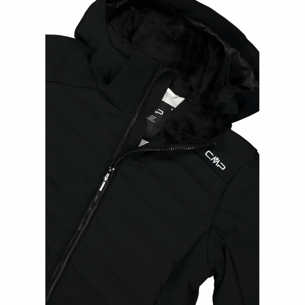 Damen-Skijacke mit diagonalen Steppnähten