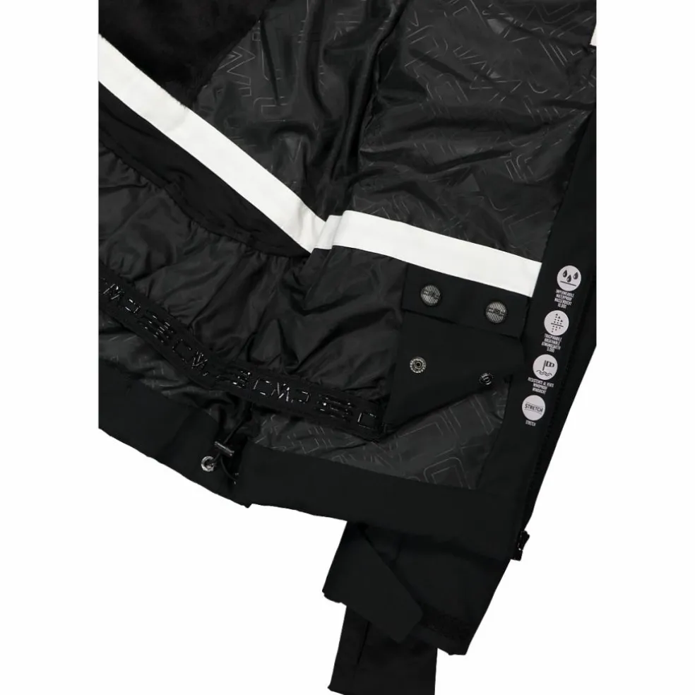 Damen-Skijacke mit diagonalen Steppnähten