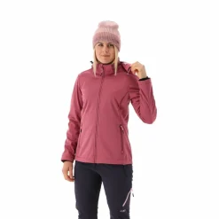 Damen-Softshelljacke mit abnehmbarer Kapuze