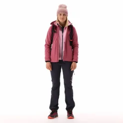 Damen-Softshelljacke mit abnehmbarer Kapuze