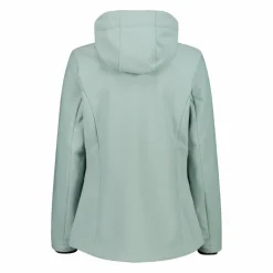 Damen-Softshelljacke mit Kapuze mit Wabenstruktur