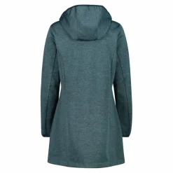 Damen-Softshell-Parka mit melierter Kapuze