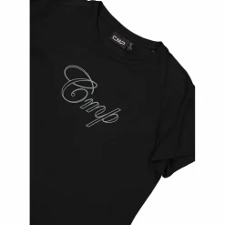 Damen-Stretch-Baumwoll-T-Shirt mit Logo