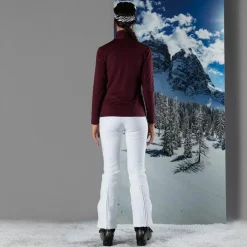 Damen-Stretch-Skihose ohne Wattierung mit Gamaschen