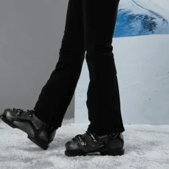 Damen-Stretch-Skihose ohne Wattierung mit Gamaschen