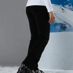 Damen-Stretch-Skihose ohne Wattierung mit Gamaschen