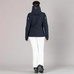 Damen-Stretch-Skihose ohne Wattierung mit Gamaschen