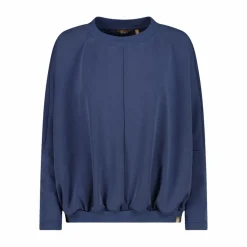 Damen-Sweatshirt aus Modal mit matt glänzendem Finish