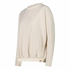 Damen-Sweatshirt aus Modal mit matt glänzendem Finish