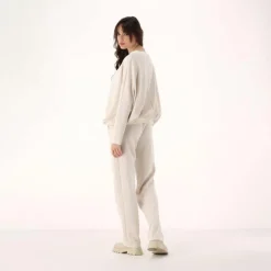 Damen-Sweatshirt aus Modal mit matt glänzendem Finish