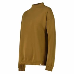 Damen-Sweatshirt aus Modal mit matt glänzendem Finish