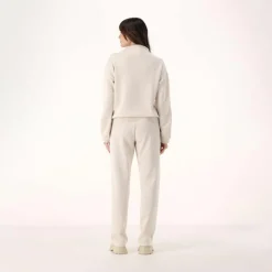 Damen-Sweatshirt aus Modal mit matt glänzendem Finish