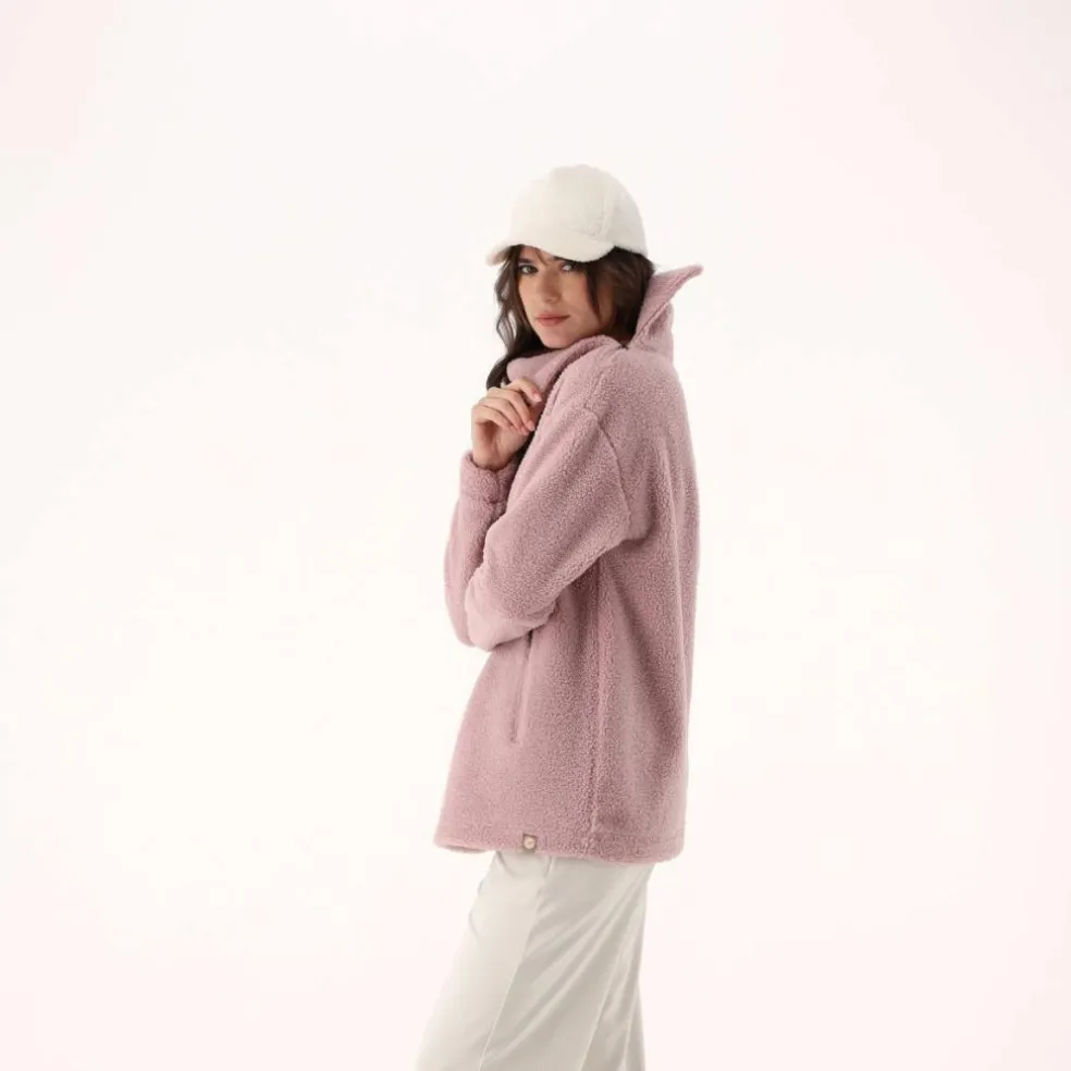 Damen-Sweatshirt aus Teddyfleece