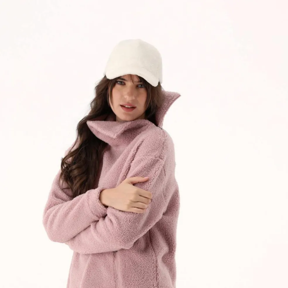 Damen-Sweatshirt aus Teddyfleece