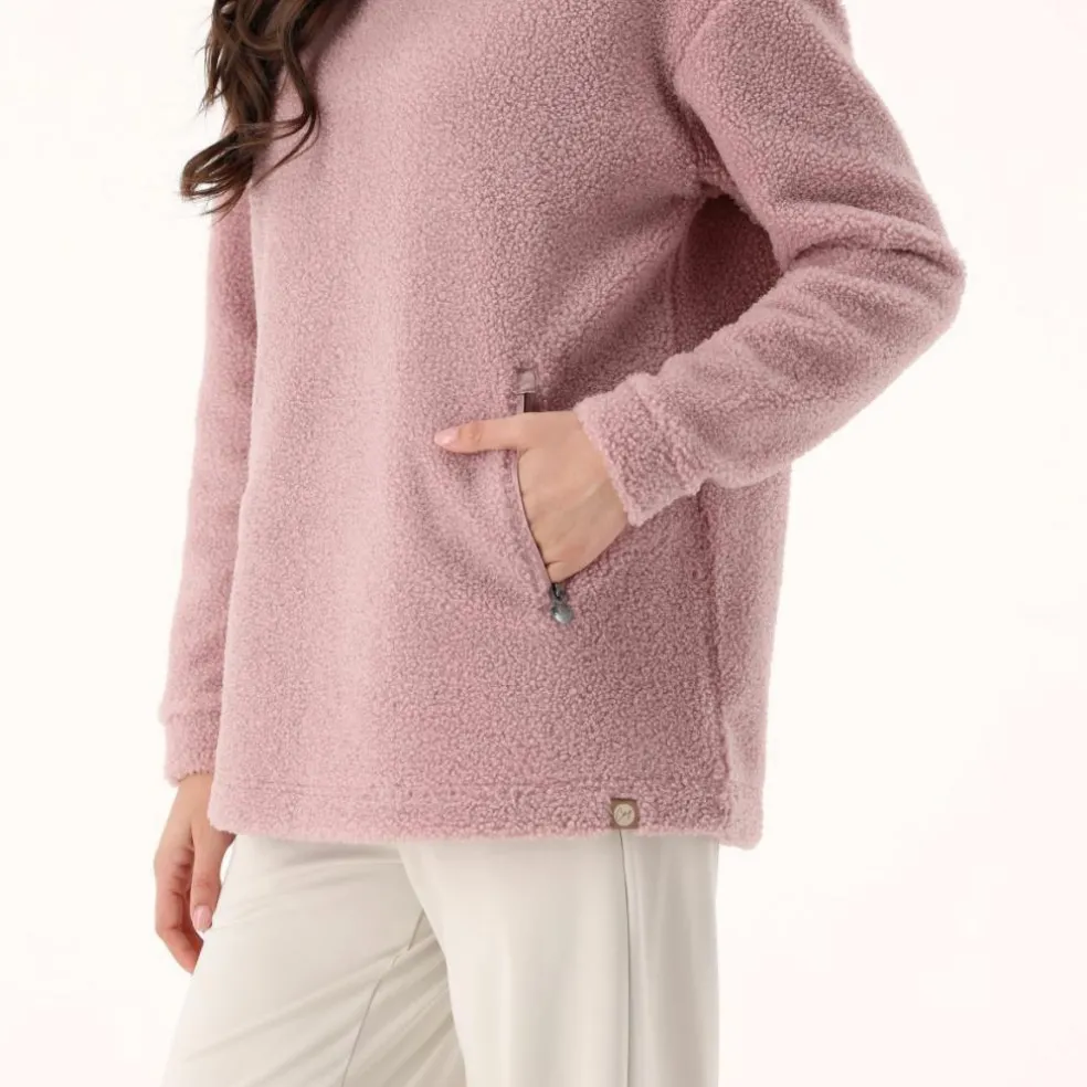 Damen-Sweatshirt aus Teddyfleece