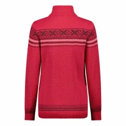 Damen-Sweatshirt mit halbem Reißverschluss in Wooltech