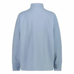 Damen-Sweatshirt mit halblangem Reißverschluss und hohem Kragen