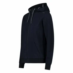 Damen-Sweatshirt mit Reißverschluss und Kapuze aus Baumwollstretch