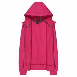 Damen-Sweatshirt mit Reißverschluss und Kapuze aus Baumwollstretch