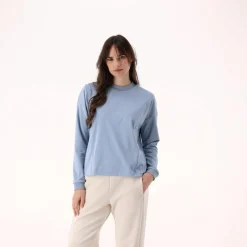 Damen-Sweatshirt mit Rundhalsausschnitt