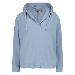 Damen-Sweatshirt ohne Reißverschluss mit fest angebrachter Kapuze