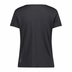 Damen-T-Shirt aus Piqué mit Print vorne