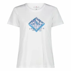 Damen-T-Shirt aus Piqué mit Print vorne