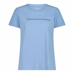 Damen-T-Shirt aus Piqué mit Print vorne