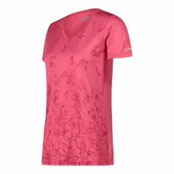 Damen-T-Shirt mit breitem Ausschnitt aus Light Jersey