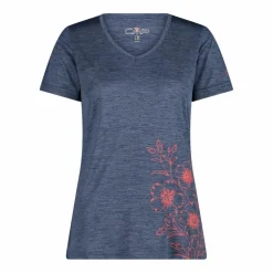 Damen-T-Shirt mit breitem Ausschnitt aus Light Jersey