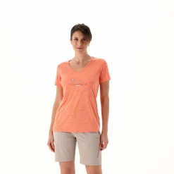 Damen-T-Shirt mit breitem Ausschnitt aus Light Jersey