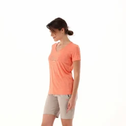 Damen-T-Shirt mit breitem Ausschnitt aus Light Jersey