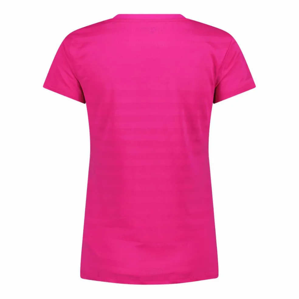 Damen-T-Shirt mit horizontalen Mesh-Einsätzen