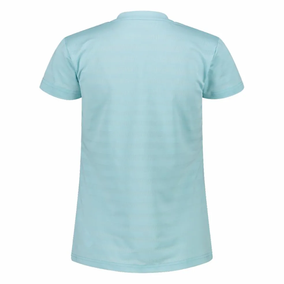 Damen-T-Shirt mit horizontalen Mesh-Einsätzen