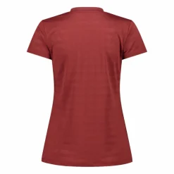 Damen-T-Shirt mit horizontalen Mesh-Einsätzen