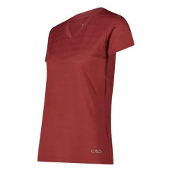 Damen-T-Shirt mit horizontalen Mesh-Einsätzen