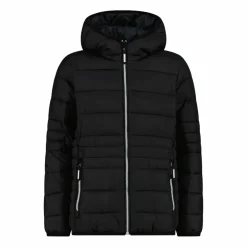 Daunenjacke für Mädchen mit Taftkapuze