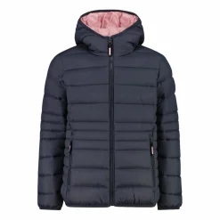 Daunenjacke für Mädchen mit Taftkapuze