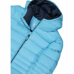 Daunenjacke für Mädchen mit Taftkapuze