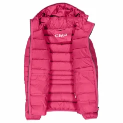 Daunenjacke für Mädchen mit Taftkapuze