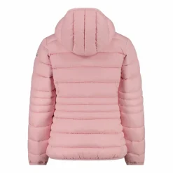 Daunenjacke für Mädchen mit Taftkapuze